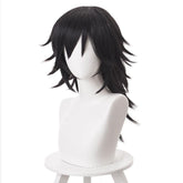 Demon Slayer Kimetsu no Yaiba Giyuu Tomioka Perücke Schwarz Cosplay Perücke Kurz Haar - cosplaycartde